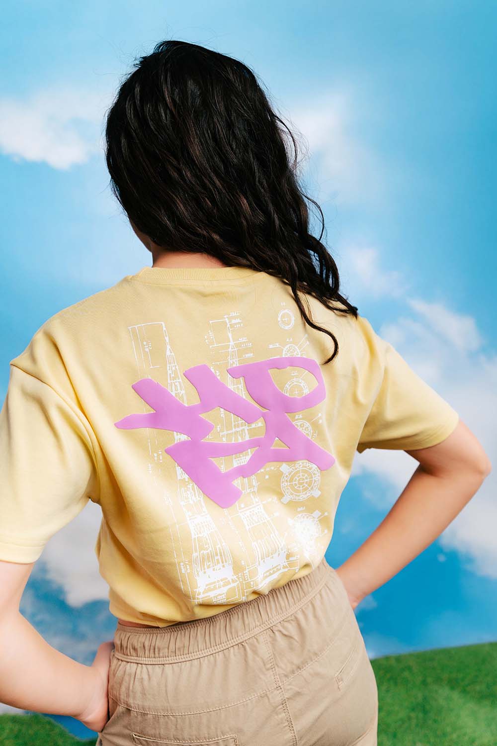 T-shirt licht geel HOFA251JAKARTA – House of Artists