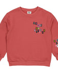 Sweater met print | Vintage Red