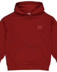 Hoodie Sweater met print | Dark Red