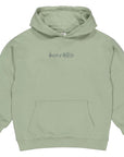 Hoodie sweater met print | Sage Green