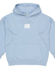 Hoodie sweater met kleine print | Ice Blue