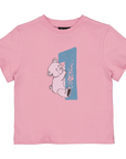T-shirt cijfer 1 | Old Pink