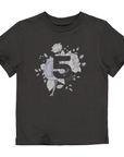 T-shirt cijfer 5 | Dark Grey