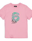 T-shirt cijfer 6 | Old Pink