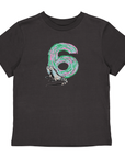 T-shirt cijfer 6 | Dark Grey