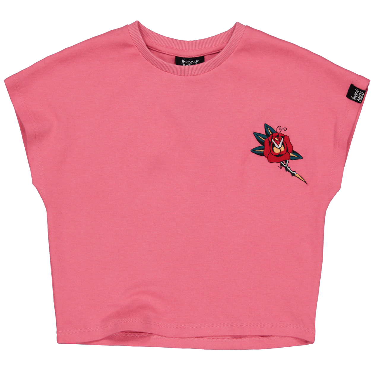 T-shirt Pink | AOP Red Sketch