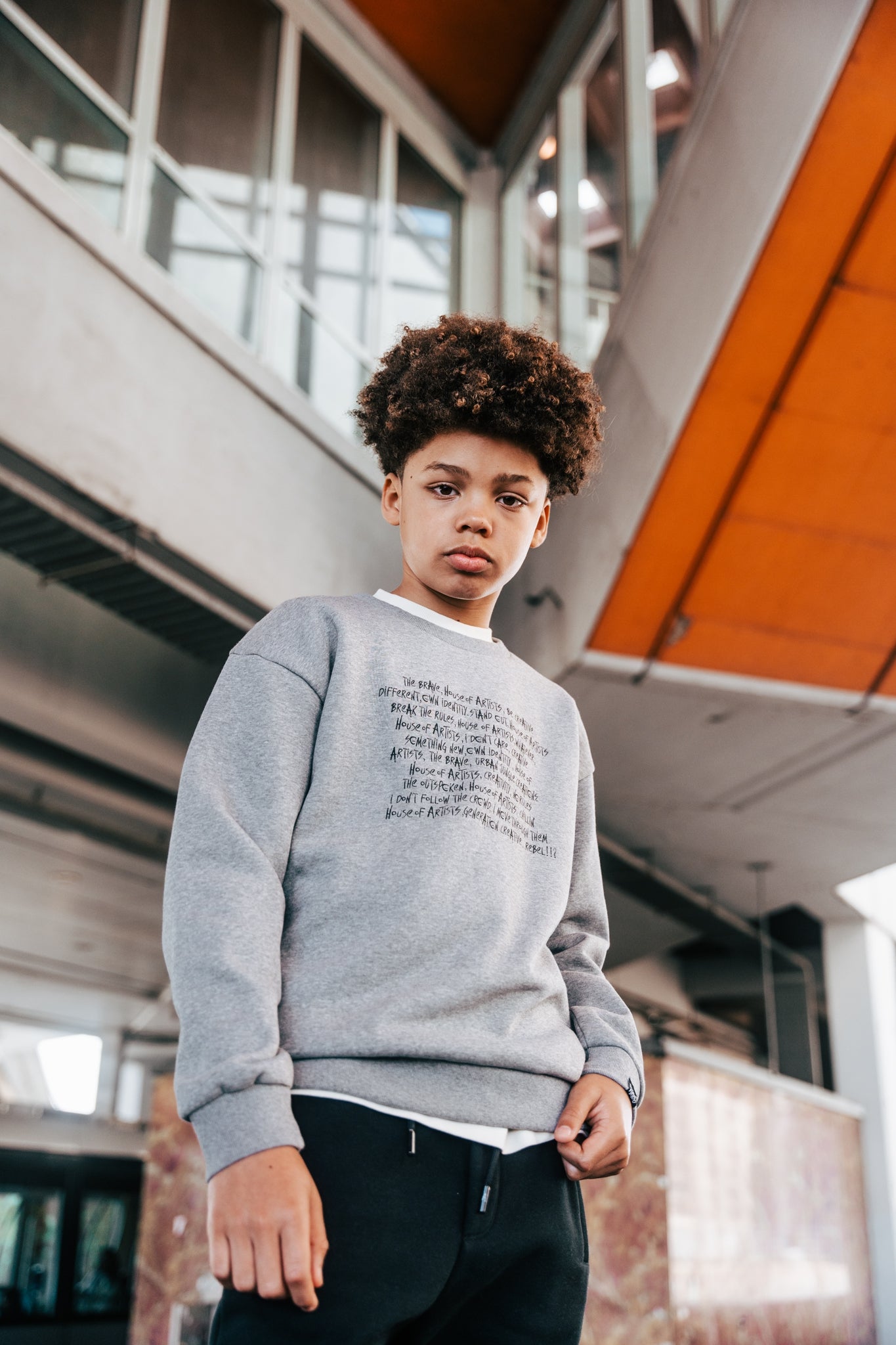 Sweater Mid Grey Melee | Antracite