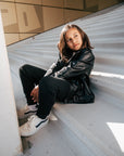 Lederjacke Schwarz | Black