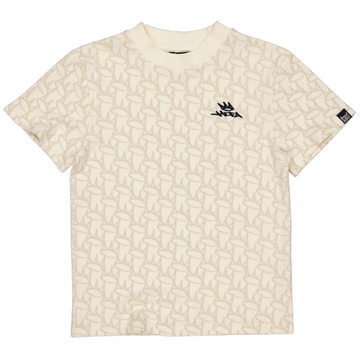 SHORTSLEEVE REGULAR FIT | AOP White Crown