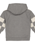 HOODED SWEATER OVERSIZED | Mid Grey Melee