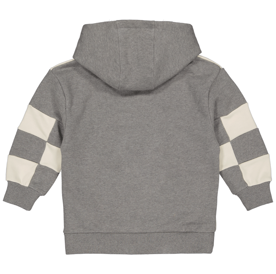 HOODED SWEATER OVERSIZED | Mid Grey Melee