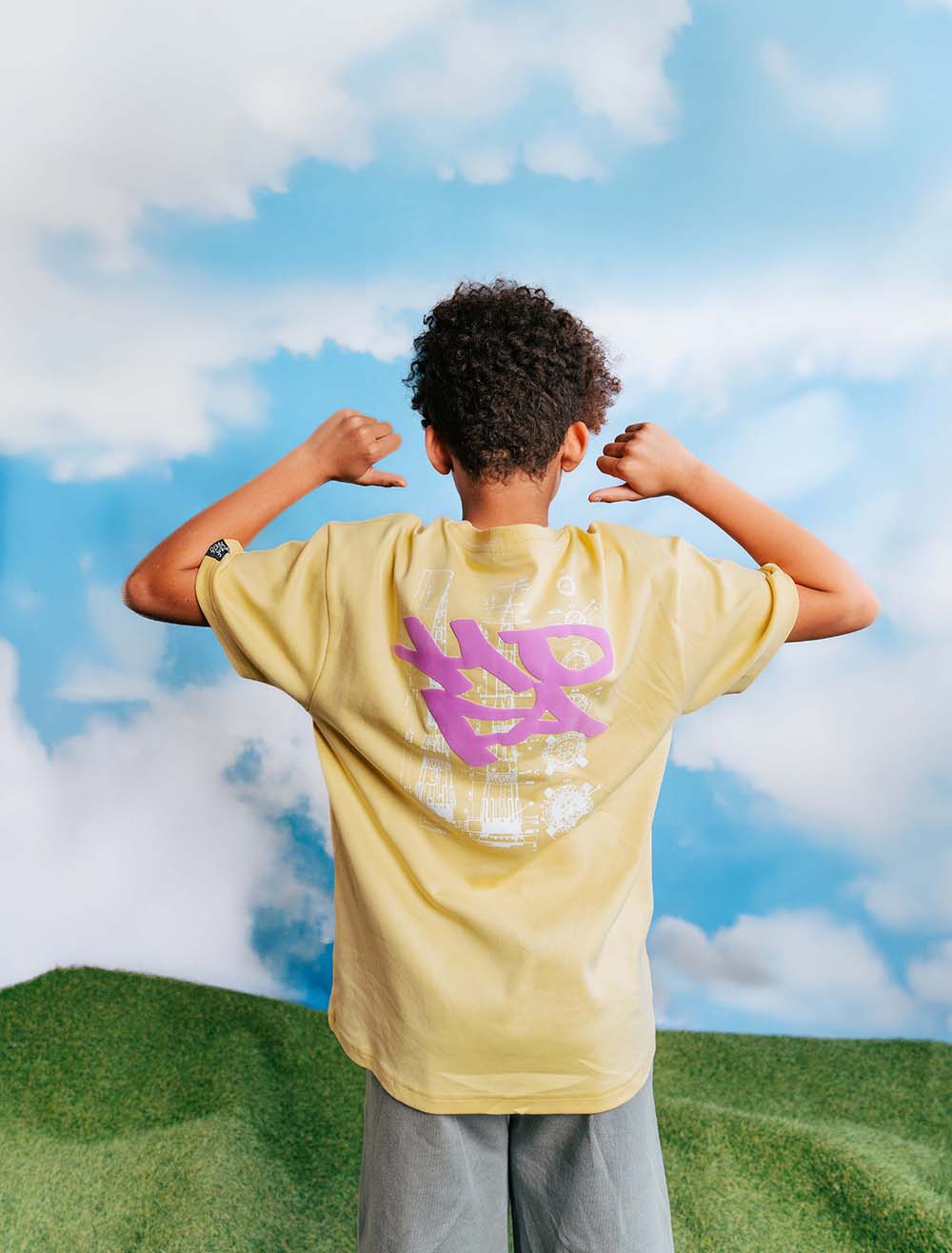 T-shirt licht geel HOFA251JAKARTA – House of Artists