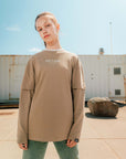 Shirt met print | Dark Sand