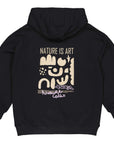 Hoodie Sweater met print | Black